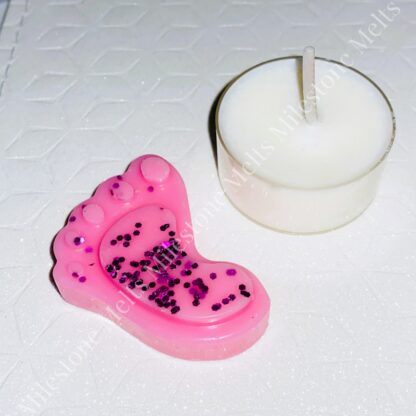 Pink Glitter Baby Feet Favours