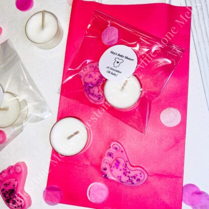 Pink Glitter Baby Feet Favours - Image 2