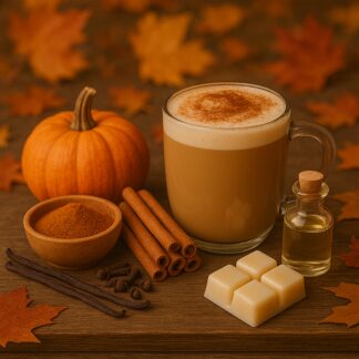 pumpkin spice wax melt, perfect for autumn
