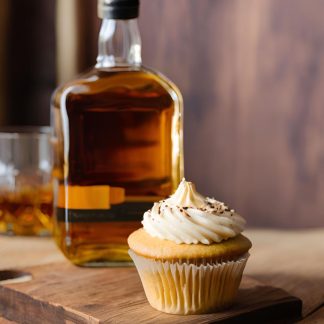 Salted Bourbon Buttercream Shot Pot