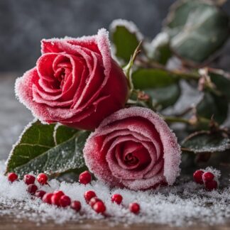 Winter Rose and Pink Pepper Shot Pot
