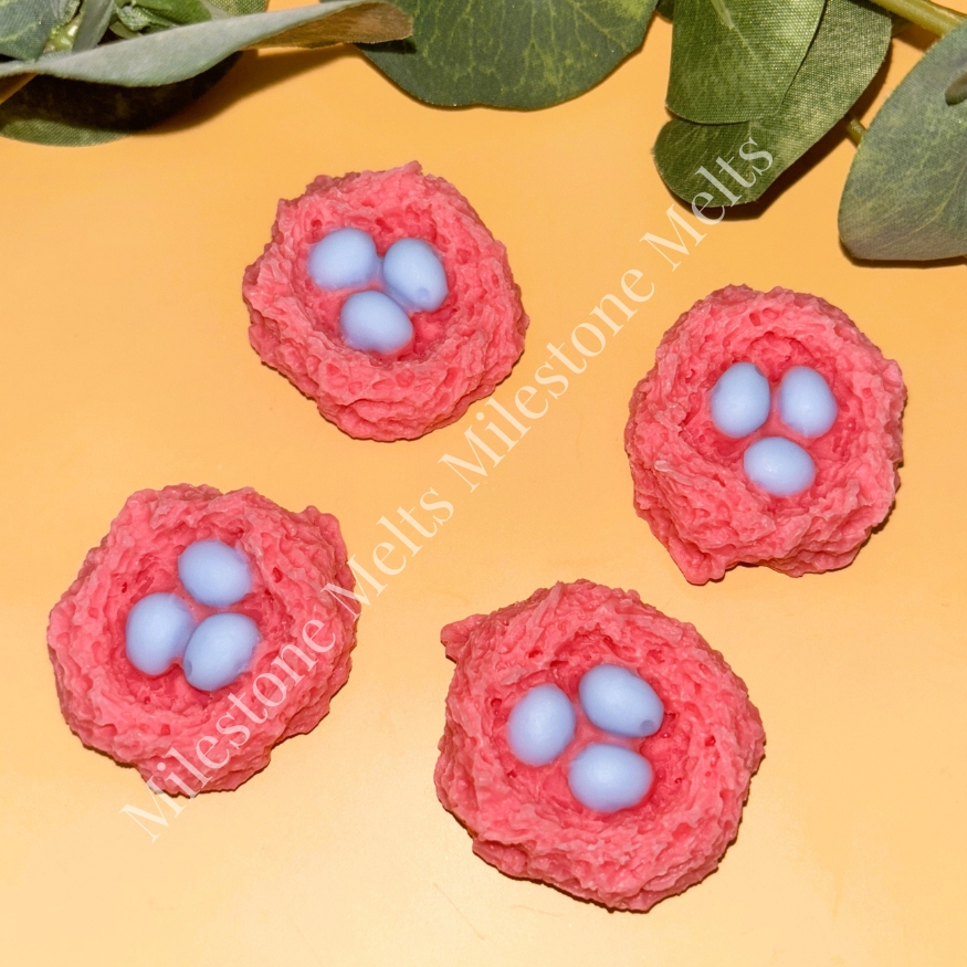 April 2025: Spring has Sprung.... 3 Easter Cake Wax Melt Nest