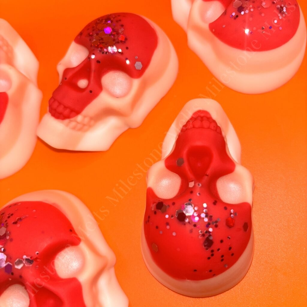 Buttermilk Peach Donut Skull