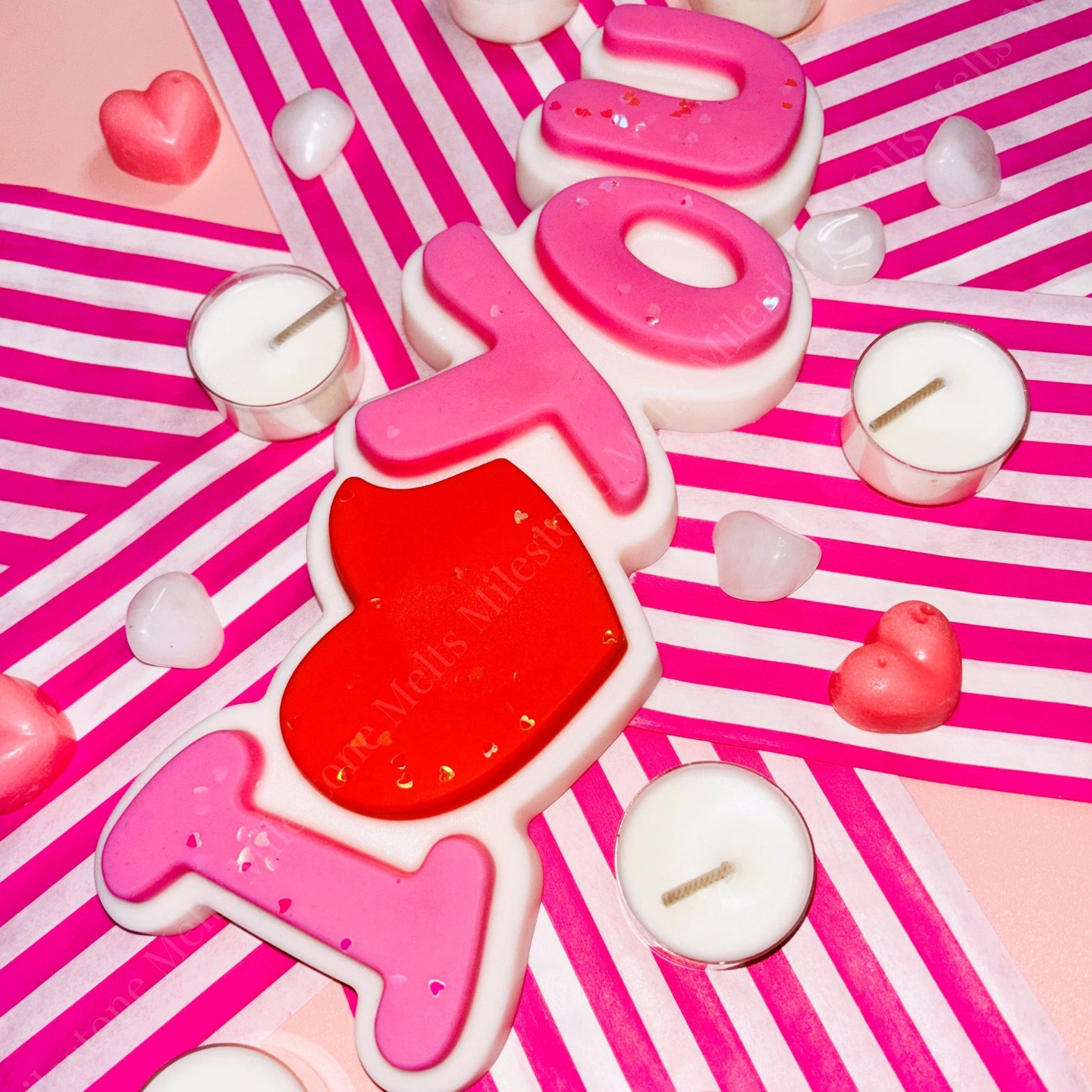 I Love You Giant Wax Melt Snap Bar: CUSTOMISABLE 2 I Love You Giant Wax Melt Snap Bar: CUSTOMISABLE - Image 2