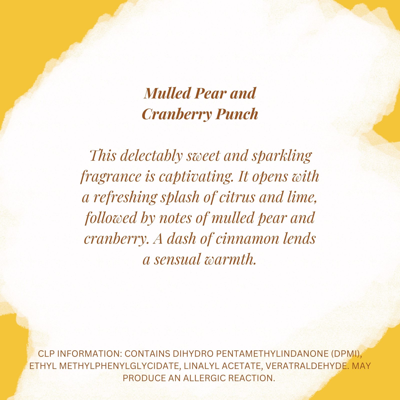 Mulled Pear and Cranberry Punch Snowflake Wax Melt 2 Mulled Pear and Cranberry Punch Snowflake Wax Melt - Image 2