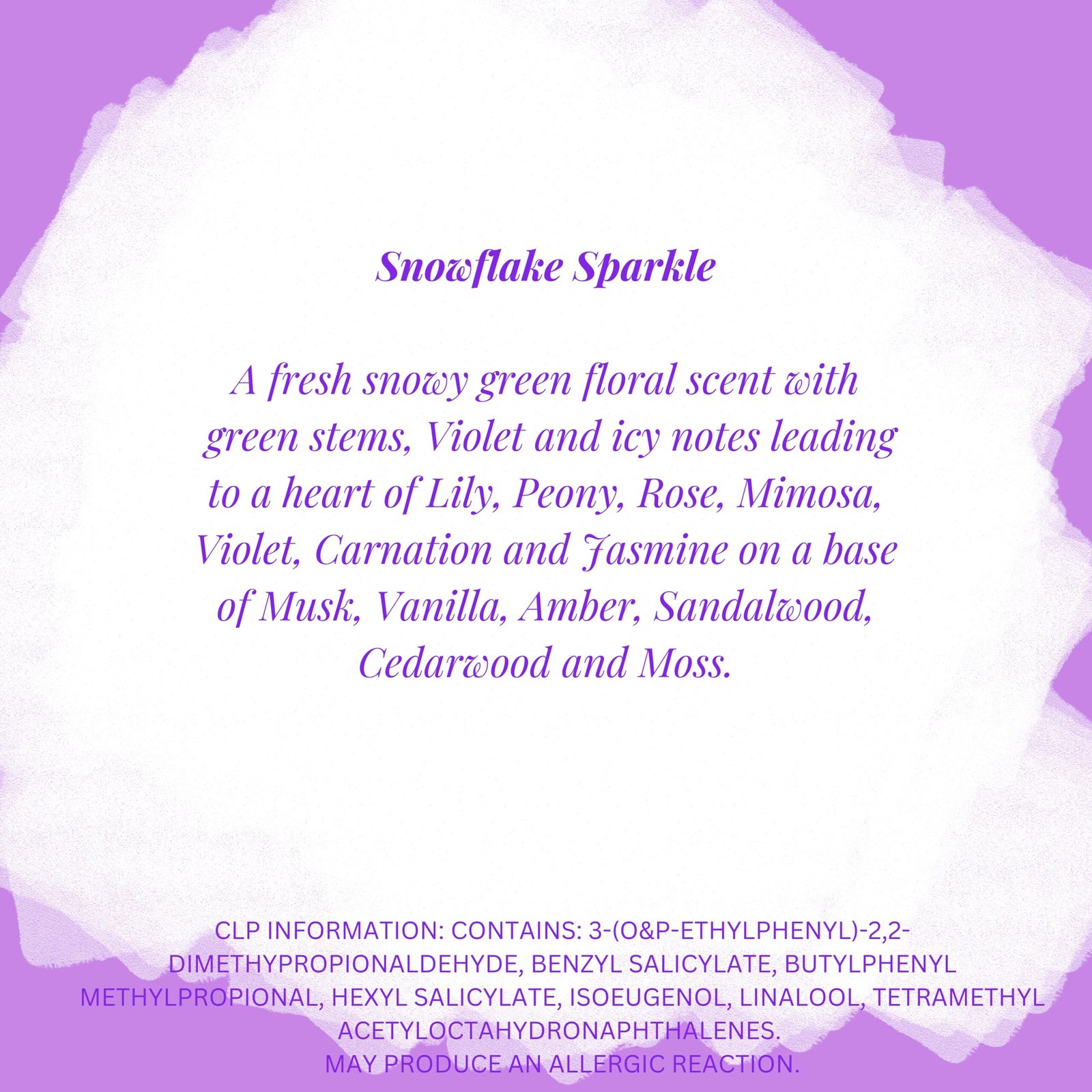 Snowflake Sparkle Merry Christmas Wax Melt Slab 2 Snowflake Sparkle Merry Christmas Wax Melt Slab - Image 2