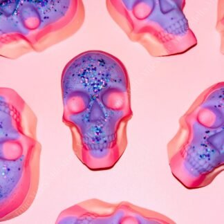 Bubblegum Wax Melt Skull
