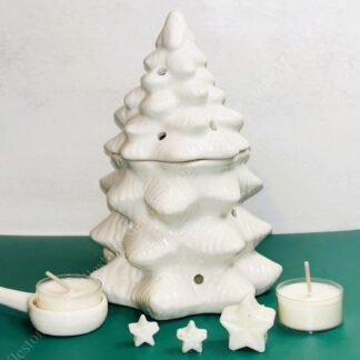 White Christmas Tree Wax Melt Burner