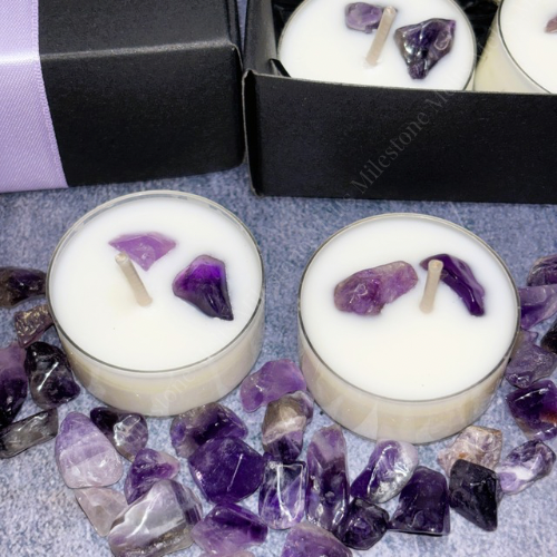 Calm - Lavender Scented Tealights Box 2 Calm - Lavender Scented Tealights Box - Image 2