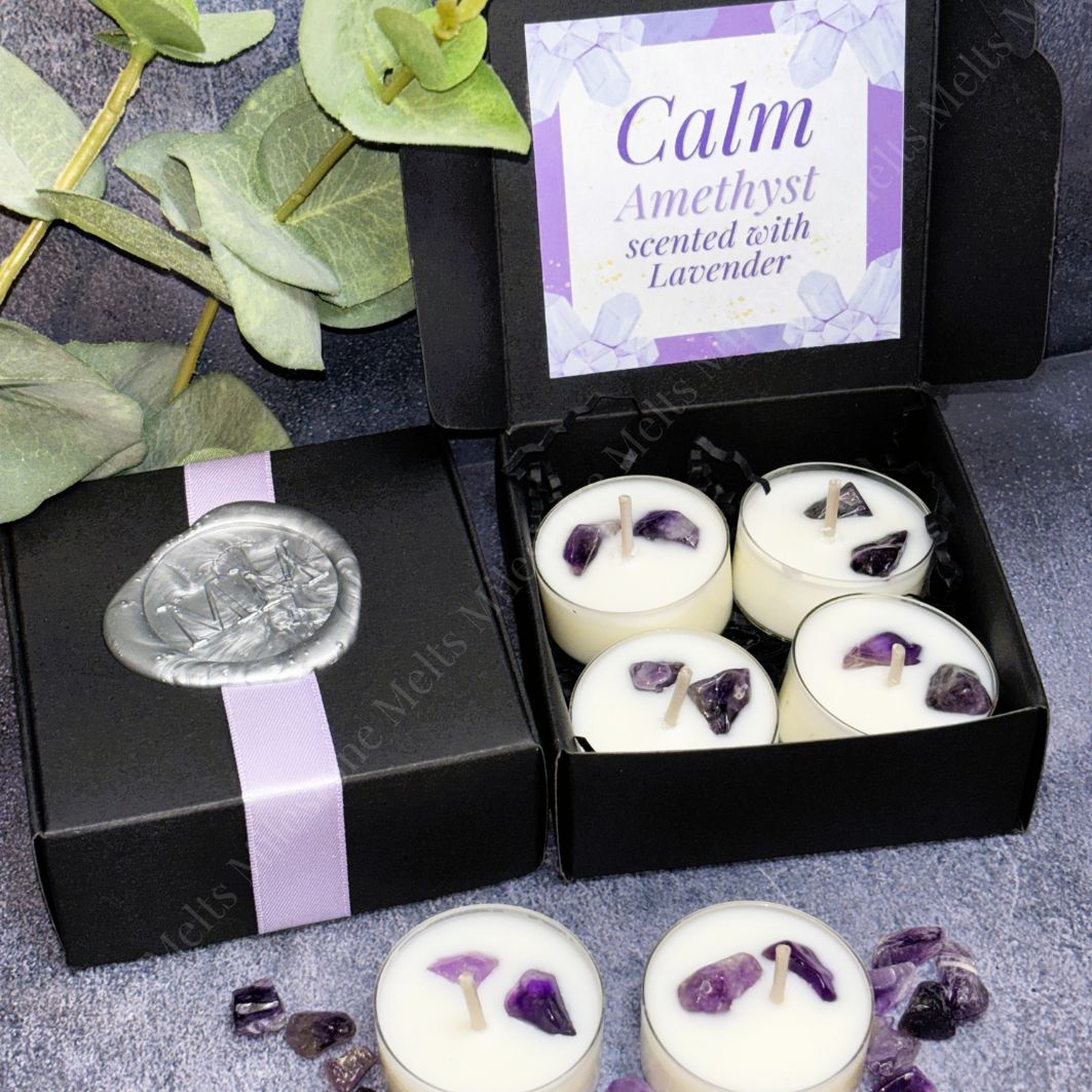 Calm - Lavender Scented Tealights Box 1 Calm - Lavender Scented Tealights Box