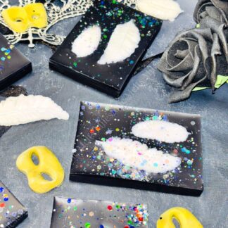 Black Coconut Feather Wax Melt Slab